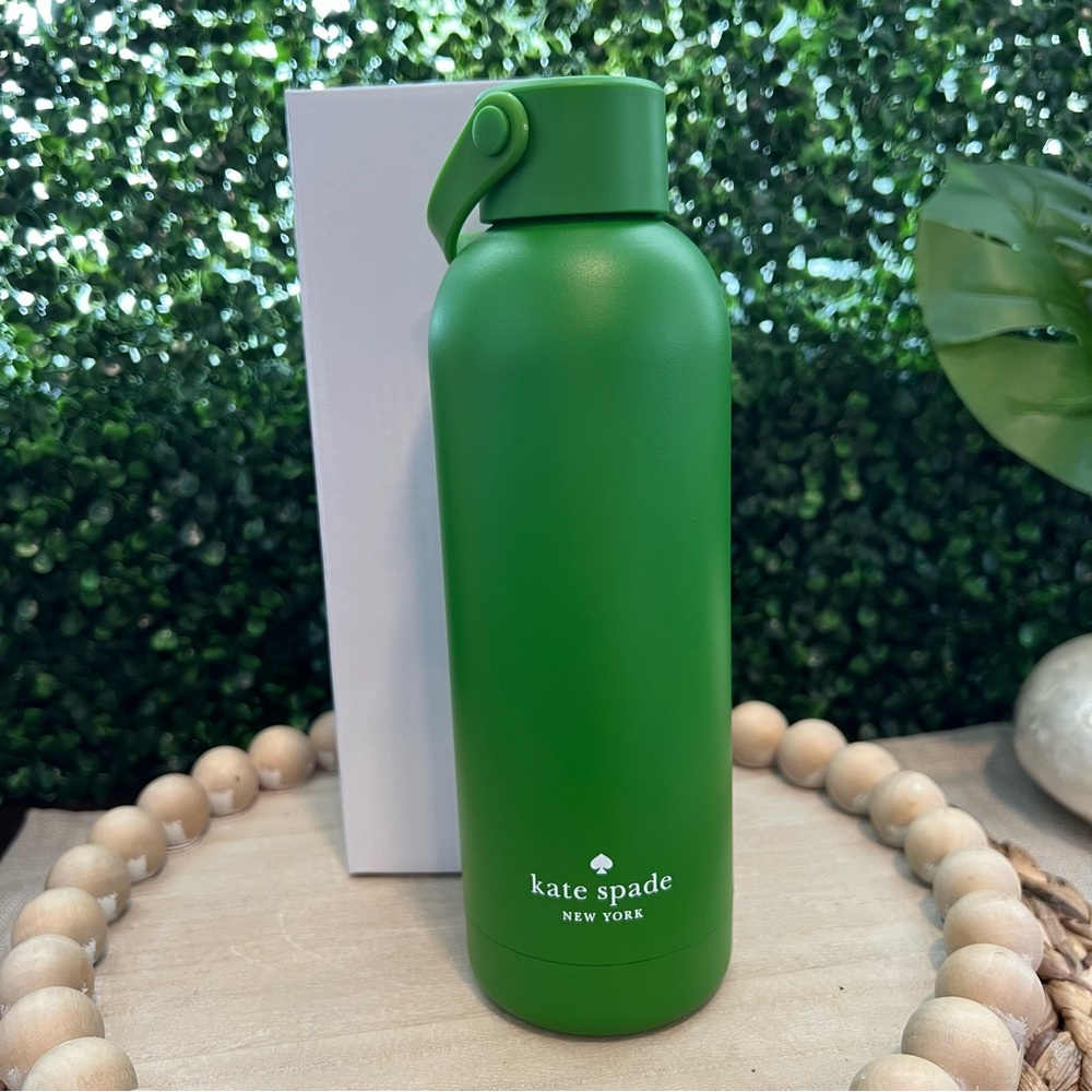 Kate Spade | Screw Top Water Bottle Tumbler | New in Box | Green Bean